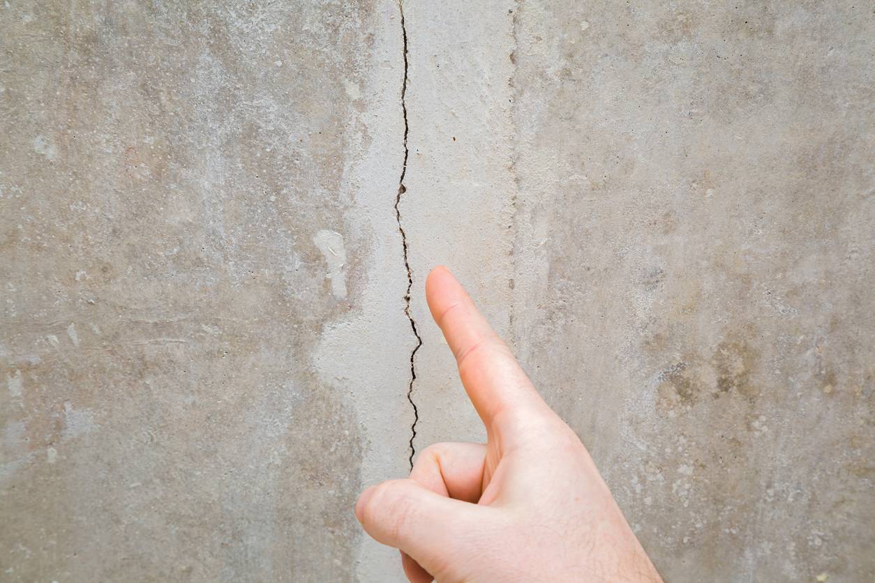 fissure mur façade mortier réparation fibré