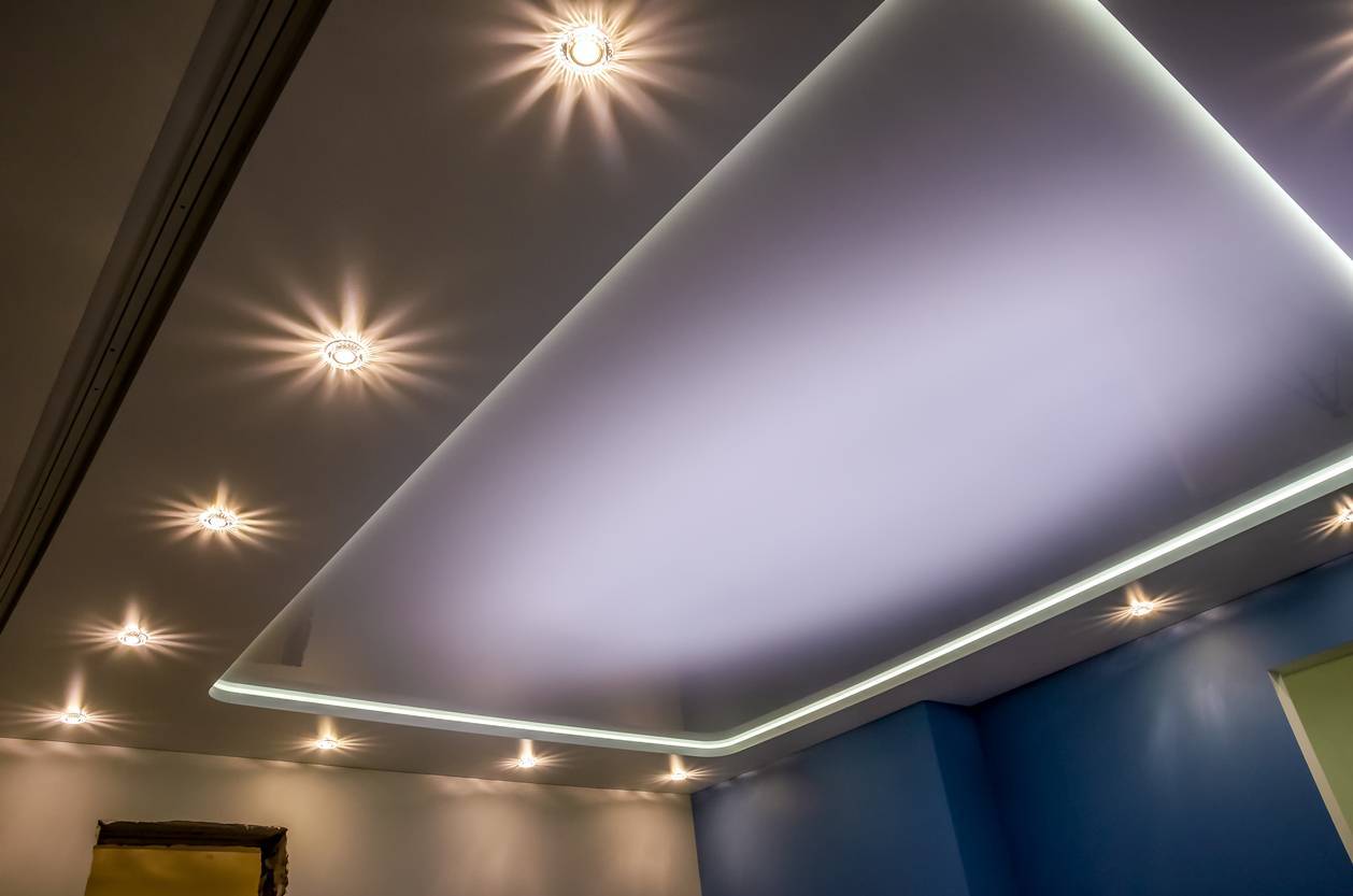 dalle led plafond