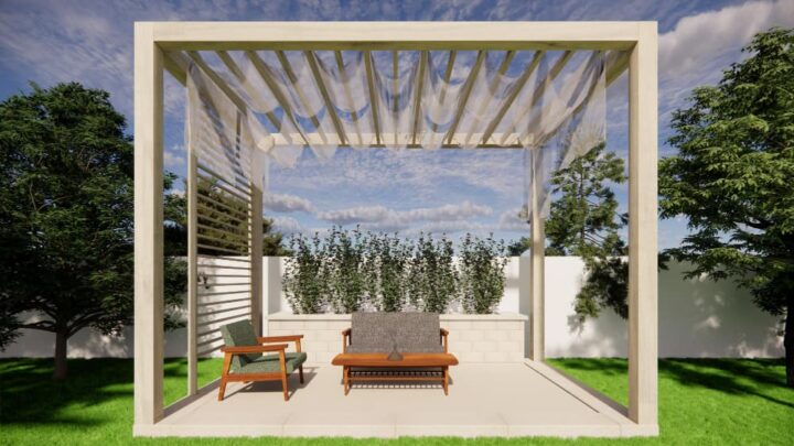 pergola avec toile coulissante